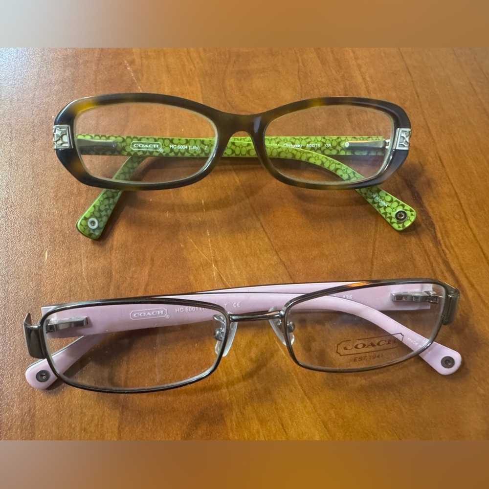 2 Coach Women's Glasses - Tortoise and Pink